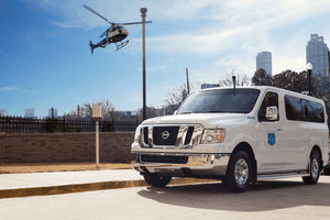 Modern medical transport vehicle for long-distance patient care